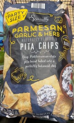 Parmesan Garlic & Herb Pita Chips