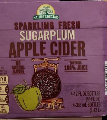 Sparkling fresh Apple Cider front packaging