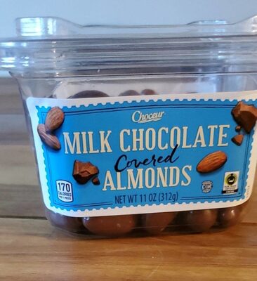 Milk chocolate covered Almonds