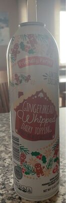 Gingerbread whipped dairy topping