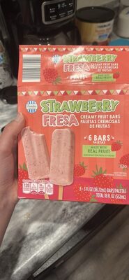 Strawberry Creamy Fruit Bars