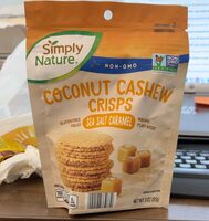 Coconut cashew crisps