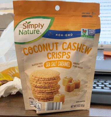 Coconut cashew crisps