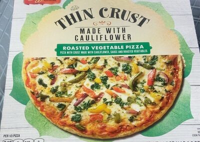Thin Crust Roasted Vegetable Pizza
