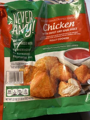 Ancient Grain Crusted Tempura Chicken With Sweet And Sour Sauce