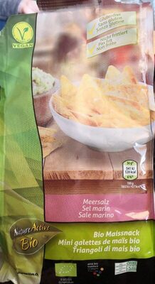 Mini galettes de maïs bio front packaging