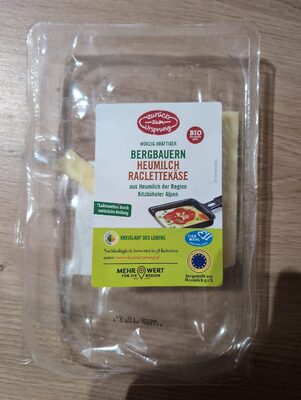 Bergbauern Heumilch Raclettekäse