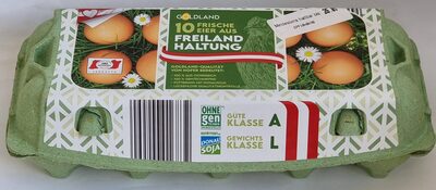 10 frische Eier aus Freilandhaltung