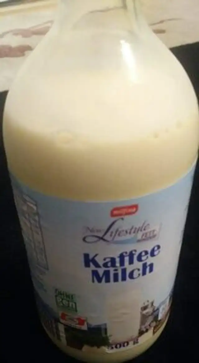 Kaffeemilch ingredients label