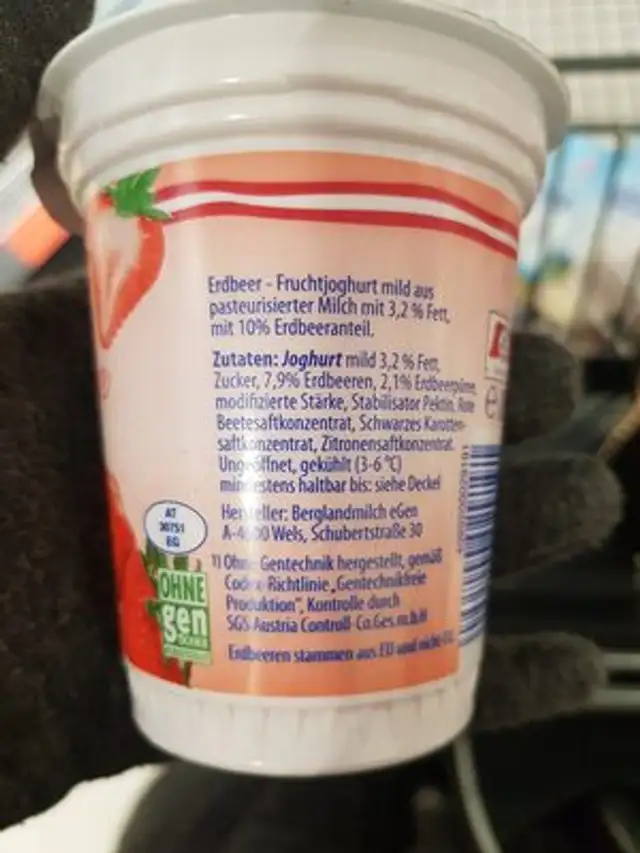 Fruchtjoghurt Erdbeere