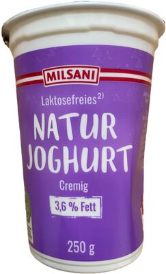 Laktosefreies Naturjoghurt