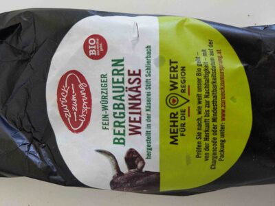 weinkäse front packaging