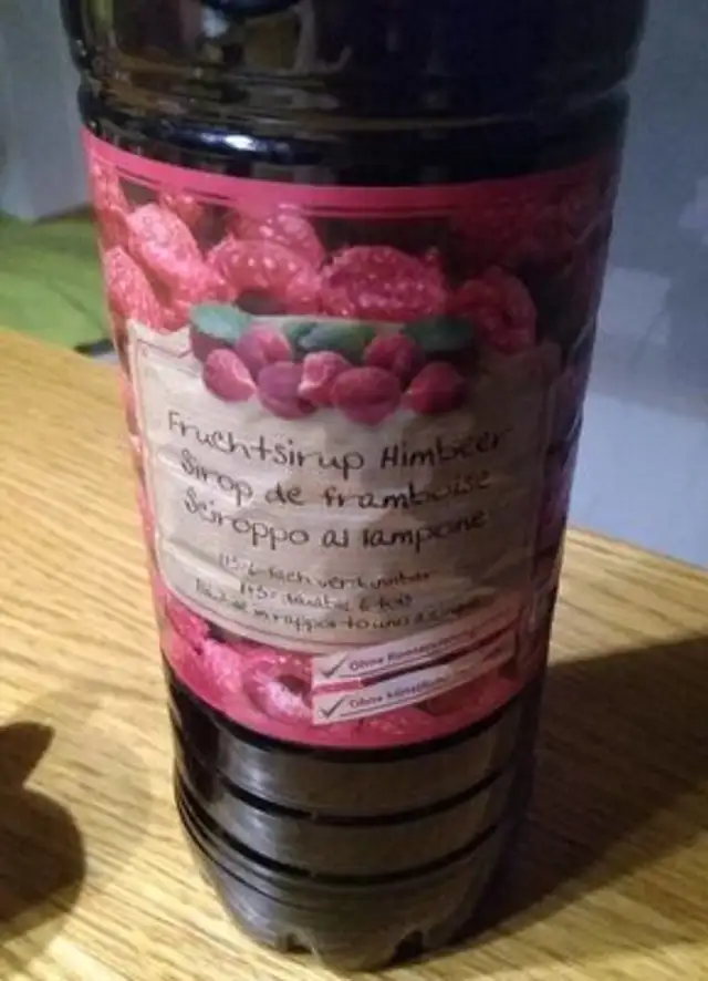 Sirop de framboise