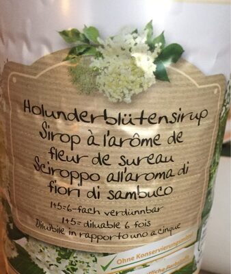 Holunderblütensirup