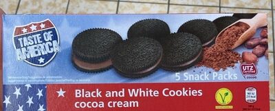 Black and White Cookies cocoa cream