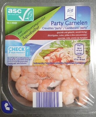 Crevettes "Party" front packaging