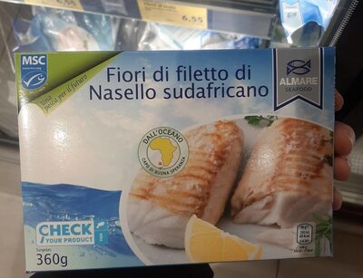 Fiori di filetti di nasello sudafricano