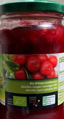 Airelles rouges sauvages bio