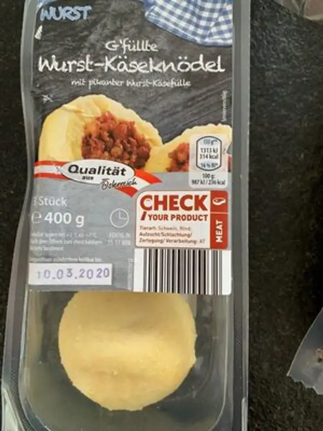 Wurstkäse Knödel