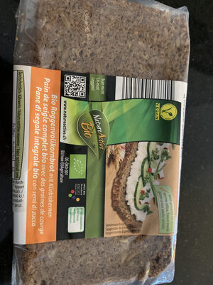 Pain de seigle bio complet avec graines de courges