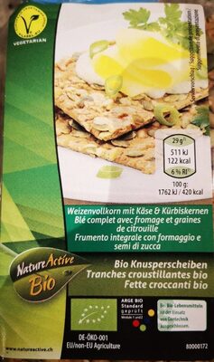 Fette croccanti bio front packaging