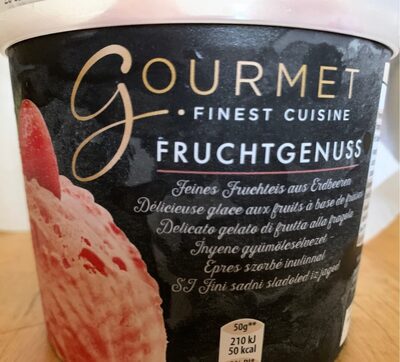 Gourmet glace a la fraise front packaging