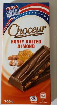 Honey salted almond front packaging