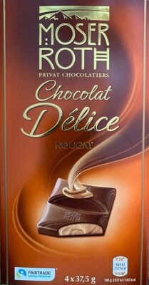 Chocolat Délice NOUGAT front packaging