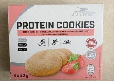 Protein cookies front packaging