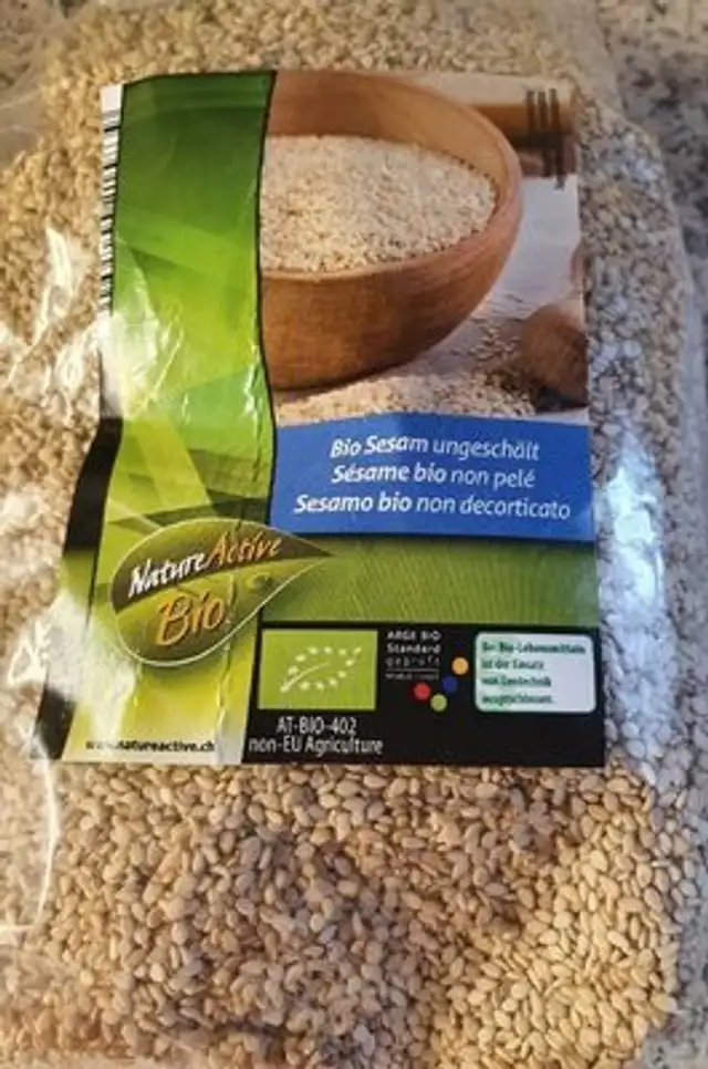 Sesame bio non pelé nutrition facts table