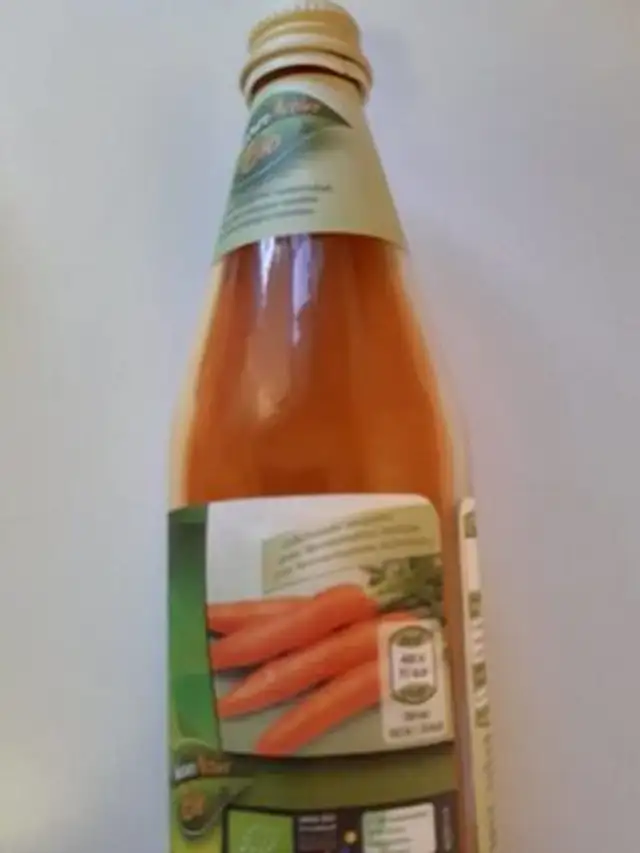 Jus de carotte bio affiné avec du miel