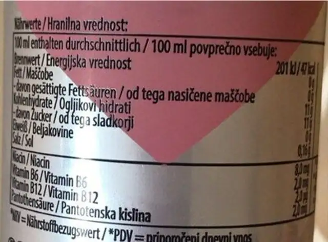 Flying power nutrition facts table