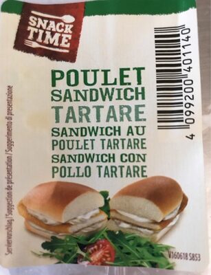 Sandwich poulet tartare
