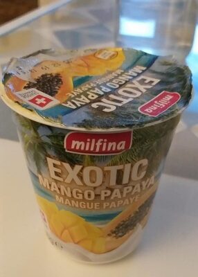 Yaourt exotic mango papaya