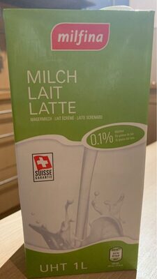 Lait écrémé 0.1% front packaging