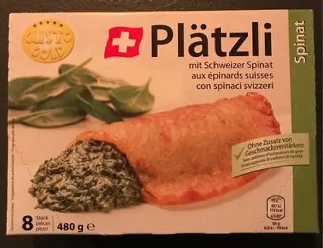 Plätzli aux épinards suisses