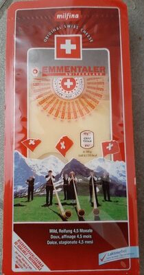 Milfina Emmentaler front packaging