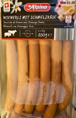 Saucisse de vienne avec fromage fonsu