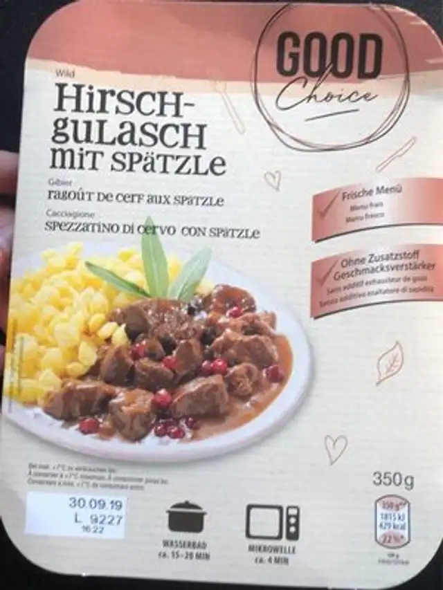 Ragoût de cerf aux Spätzle