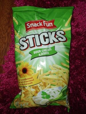 Sticks sour cream and onion front packaging