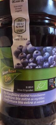 confettura bio extra di mirtilli