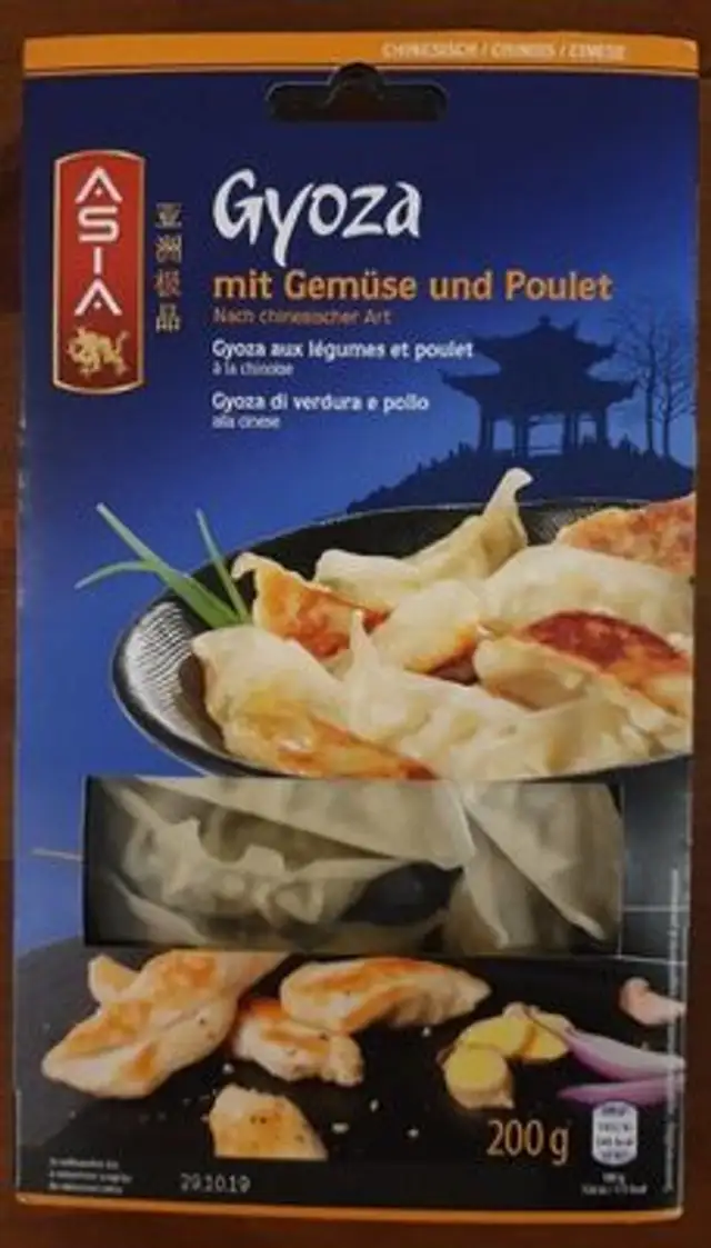 Gyoza aux légumes et poulet