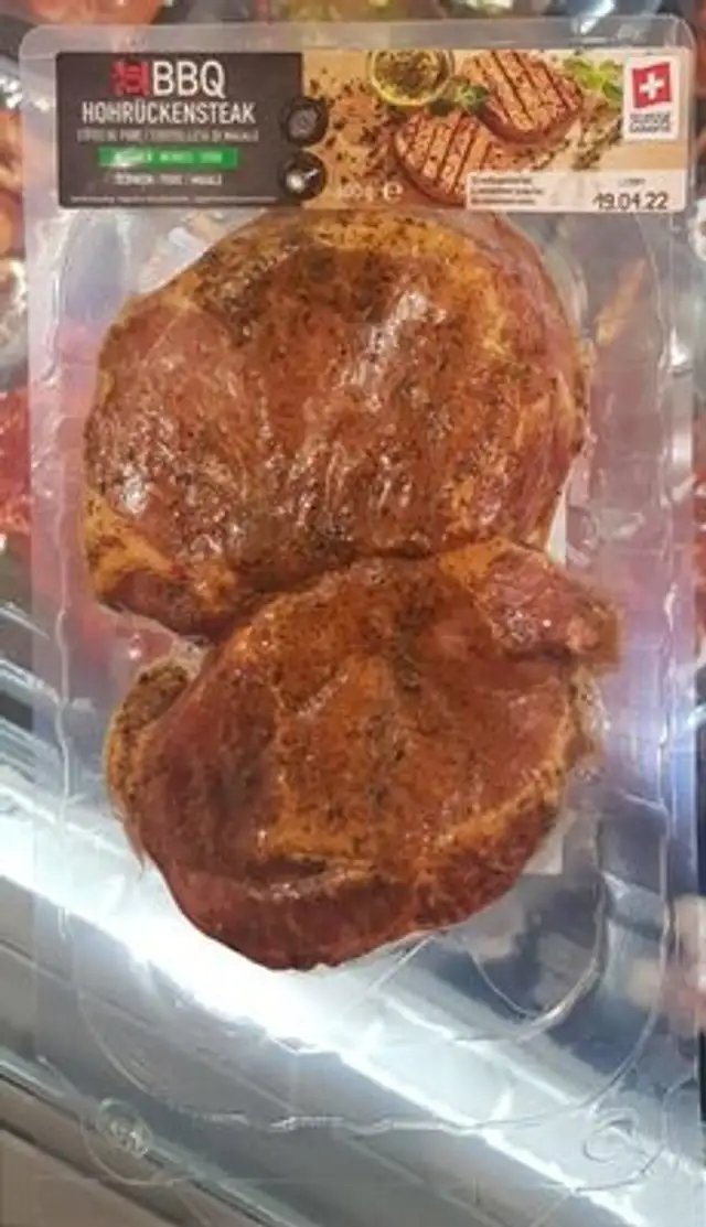 Hohrücken Steak mit Kräuter