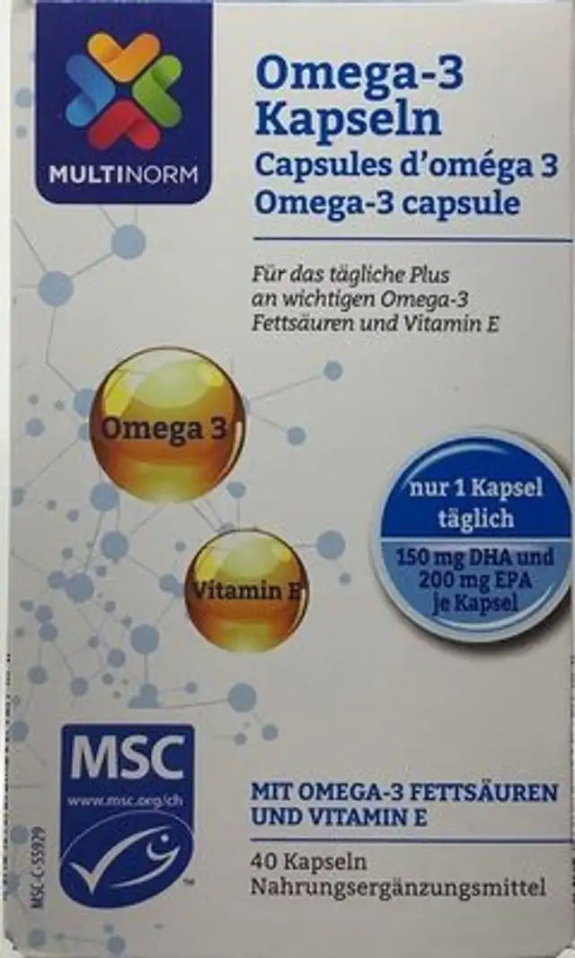 Capsules d'oméga 3