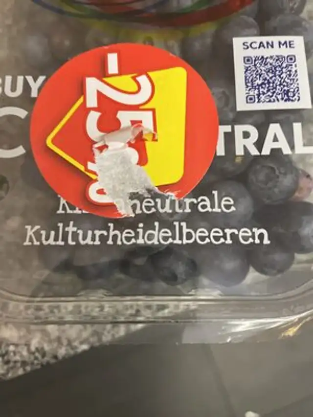 Klimaneutrale ingredients label