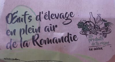 Oeufs d'élevage en plein air de la Romandie