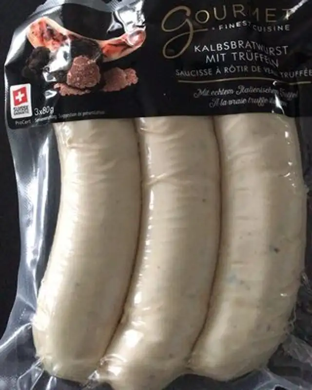 Saucisse à rôtir de veau, trufee