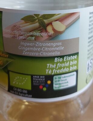 Thé froid bio Gingembre-Citronnelle