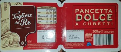 Pancetta dolce a cubetti