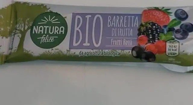 Bio barretta di frutta frutti di bosco